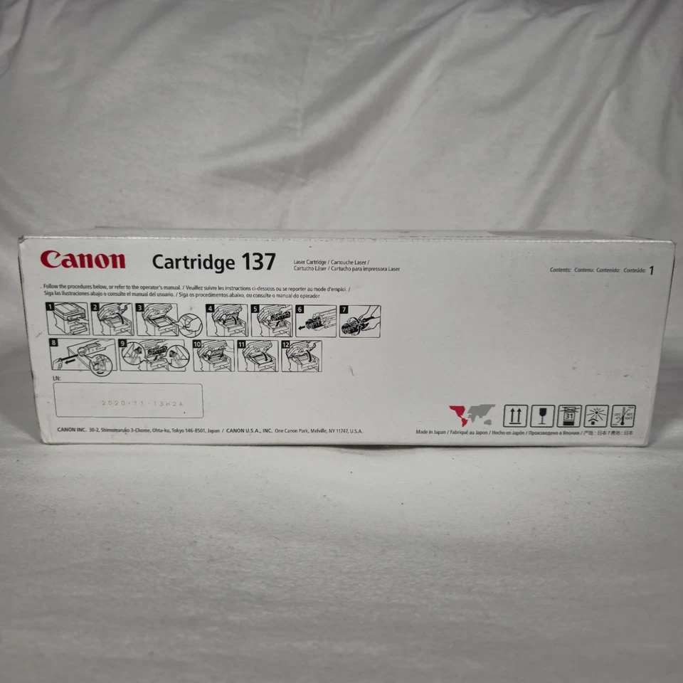 Cartucho de Toner Genuíno Canon 137 Impressora a Laser - Preto Novo - Imagem 2 de 4