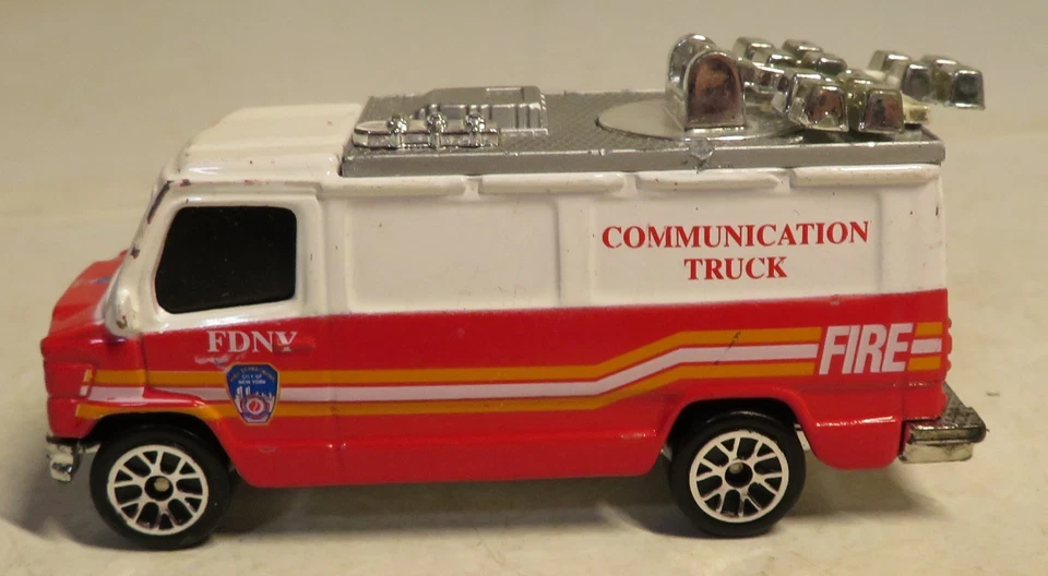 Realtoy FDNY Communication Truck New York Fire Department NYC Loose Toy Van Used - Image 2 of 4