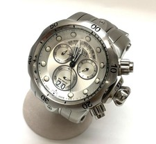INVICTA 1537 Cronografo Tutto Argento 52mm Oversize [Funzionante/Link Extra]