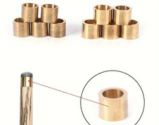 POOL & SNOOKER BRASS CUE FERRULES For GLUE / STICK on TIPS 9 - 10mm FERRULES