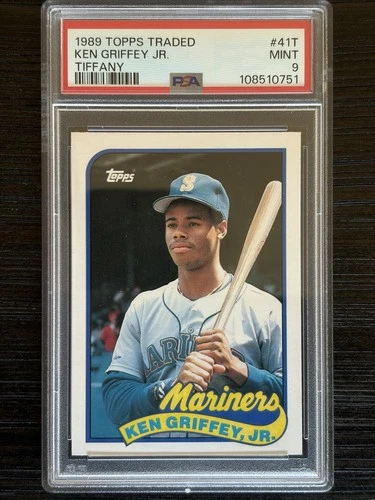 1989 Topps Traded - TIFFANY - Ken Griffey Jr #41T (RC) - PSA 9