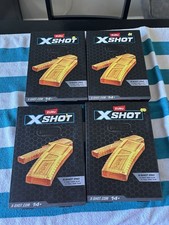 4 boxes Zuru X-Shot X Shot Pro, 1 Half Clip And 1 Full Clip. Clips Only . New