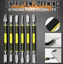 Small Metal Spudger Pry Opening Metal Crowbar 6-Piece Set Repair Tools Kit