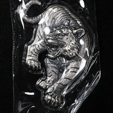 2025 Korea 1 Ounce Silver Tiger Shaped Stacker - OGP Display Box - STOCK