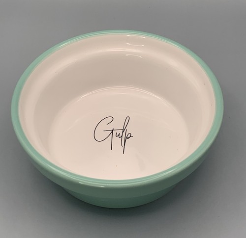 Winifred & Lily “gulp” Small Pet Water / Food Dish. Ceramic 5”Wide Cat Small Dog