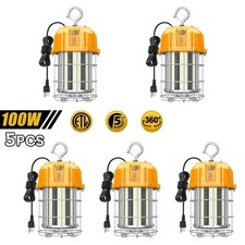 5x 100w Led Temporary Work Light 15000 Lumen Industrial Tunnel Construction Lamp