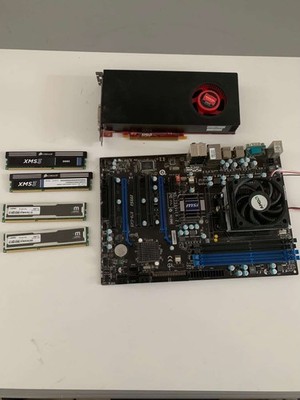 MSI MS-7599 - 870-G45 Motherboard + HD 6800 + Phenom ii x4 CPU + 16GB DDR3 RAM
