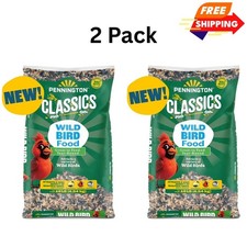 Pennington Classic Dry Wild Bird Feed and Wild Bird Seed, 10 lb. New Bag, 2 Pack