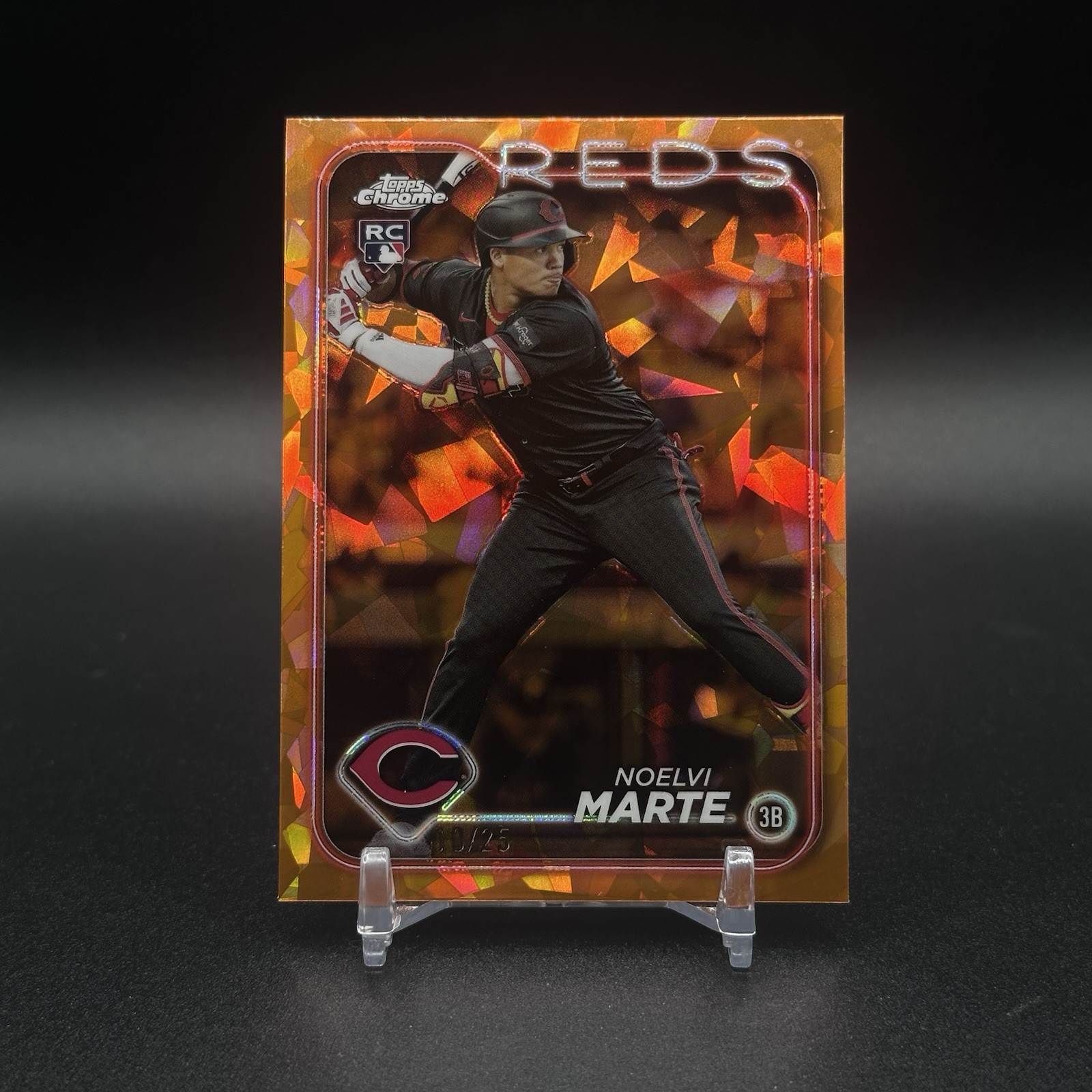 2024 Topps Chrome Sapphire Edition Orange /25 Noelvi Marte #548 Rookie RC 🔥