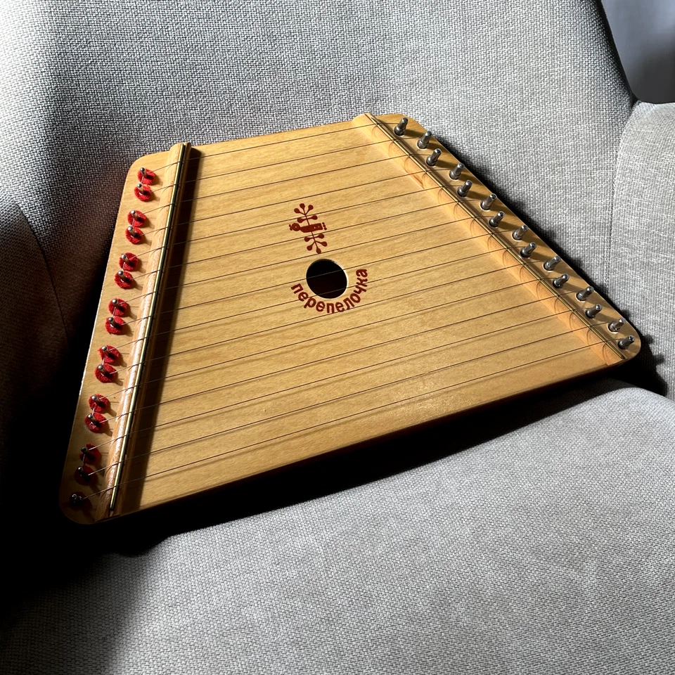 Instrumento de arpa musical vintage "The Music Maker" en caja original Foto 4 de 4