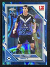 Luka Vuskovic 2025-26 Topps Chrome Bundesliga Blue Lava Base RC 127/150 #35