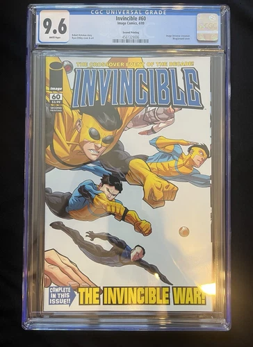 Invincible #60 CGC 9.6 Second Printing Variant Rare Ottley Wars LOW PRINT!!
