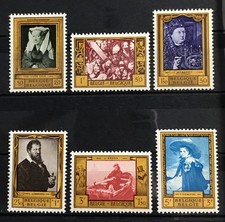 BELGIUM - 1958 CULTURAL RELIEF FUND NHM SET SG 1661 - 1666 cv £16.25