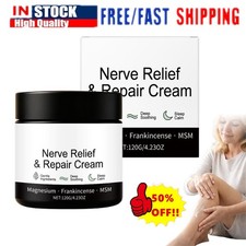 Nerve Relief  Repair Cream, Magnesium Frankincense MSM Body Care Cream IN STOCK