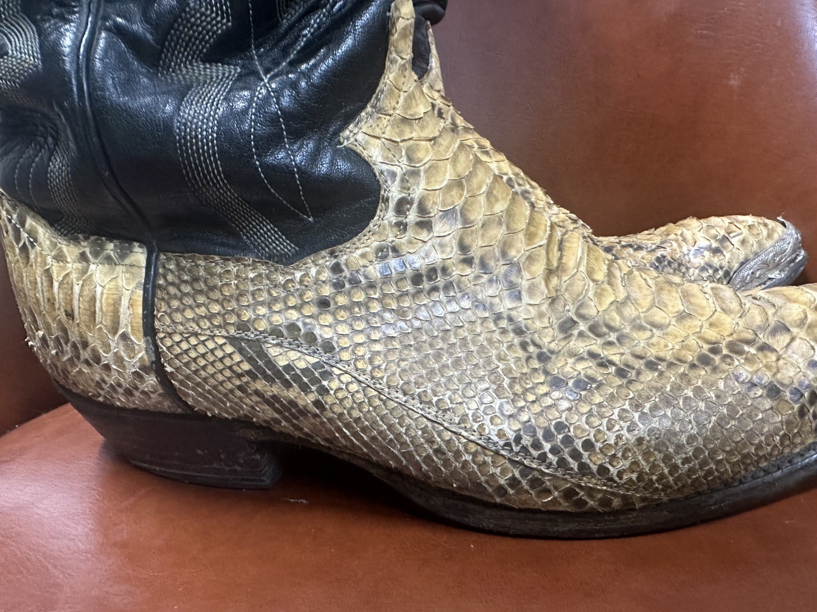 The Sanders Python handcrafted cowboy/western boo… - image 8