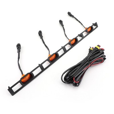 Front Bumper Hood Grille LED Lights W/Wire Harness Fits Tacoma 2012-2015 Amber
