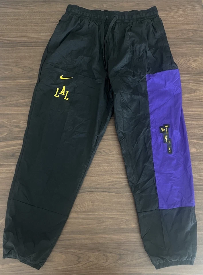Nike Los Angeles Lakers City Edition Courtside NBA Pants DZ0034-010 Mens Size XL - Image 3 of 4