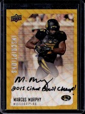 2015 Upper Deck Inscriptions Marcus Murphy Gold Rookie RC Auto #/10 Tigers