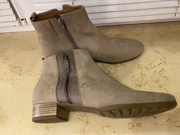 Women Gabor Ankle Boots Beige Suede 41.5