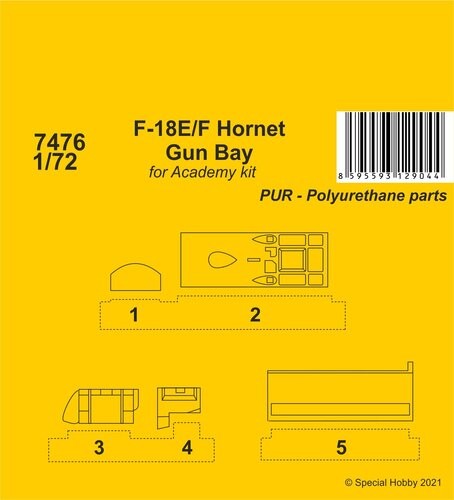 CMK 129-7476 - 1:72 F-18E/F Hornet Gun Bay - New