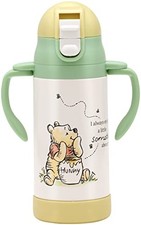 Disney Winnie the Pooh Skater Water Bottle with Baby Mug 350ml Straw New Japan