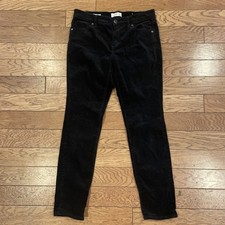 womens black corduroy pants Loft Petite Modern Skinny Size 4P
