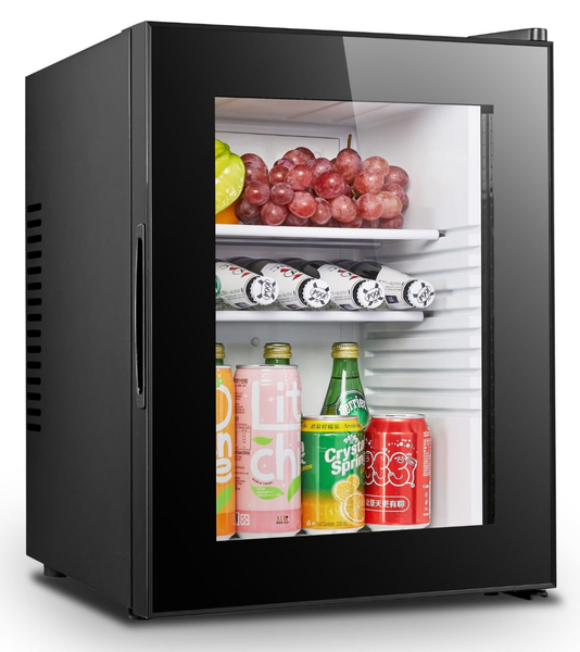 Minibar GeträNkeküHlschrank GlastüR-KüHlschrank Innen Weiß AußEn Schwarz - LED-image