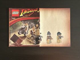 LEGO 7620 Indiana Jones Motorcycle Chase 100% Complete with Instructions!