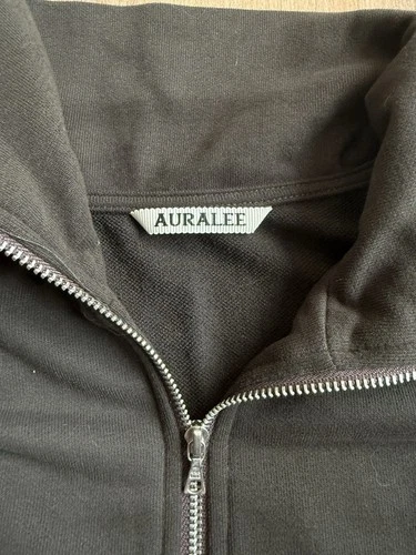 Auralee Super High Gauge Sweat Zip Blouson Size 1 Dark Brown image 4