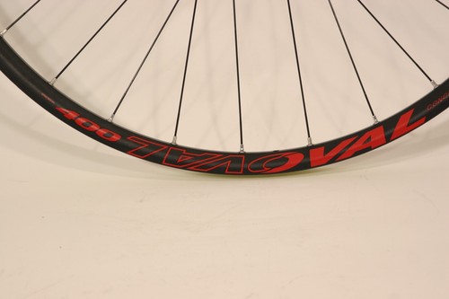 Oval 400 Disc 29" Tubeless Front Wheel Centerlock 100x15mm TA 28h Blk/Rd F59 - Picture 2 of 3