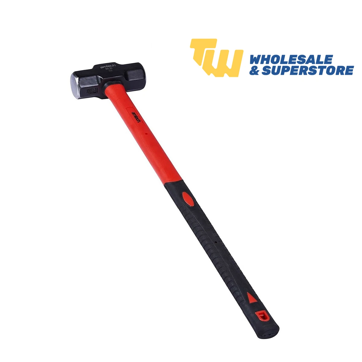Sledge Hammer Demolition Lump Hammer Professional DIY Build 6lb 2.7Kg Fibreglass