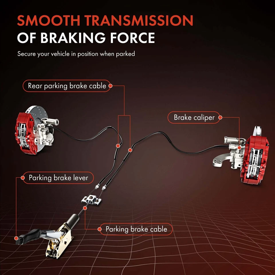 2x Nuevo Cable de freno de estacionamiento para BMW X3 E83 2004 2005 2006-2010 trasero izquierdo y derecho Foto 4 de 4