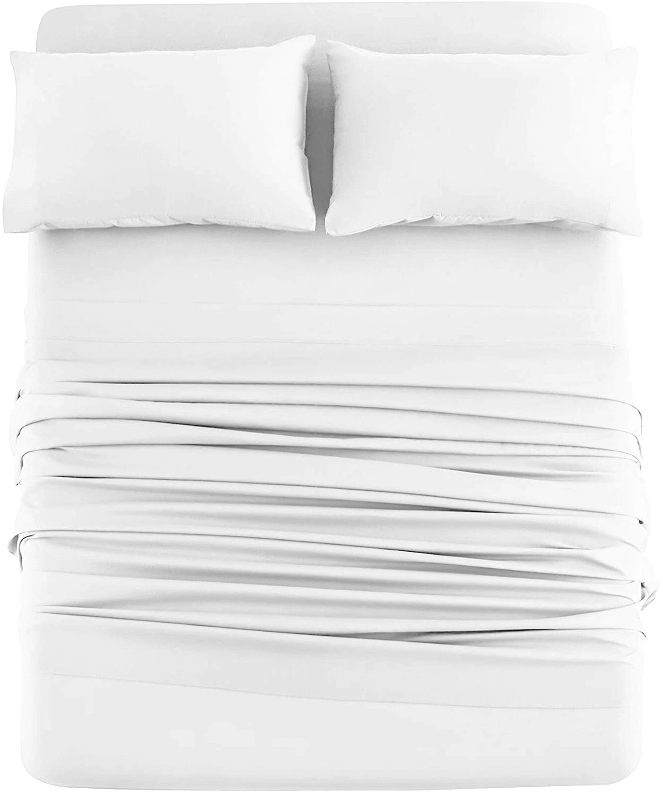 Jersey Branco lençóis de Cama