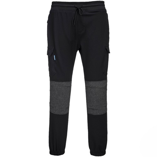 Mens Portwest Workwear Joggers Black 