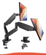 Sweetcrispy Dual Monitor Stand Arm Gas Spring 2 Monitor Desk Mount Adjustable...