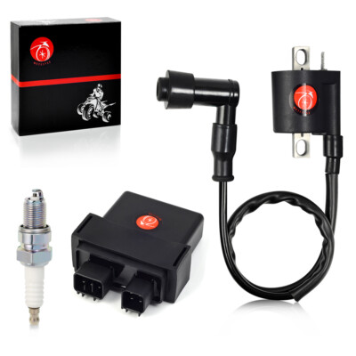 Ignition Coil Spark Plug And CDI Box For Yamaha Raptor 50 YFM50 YFM50R 2004-2008