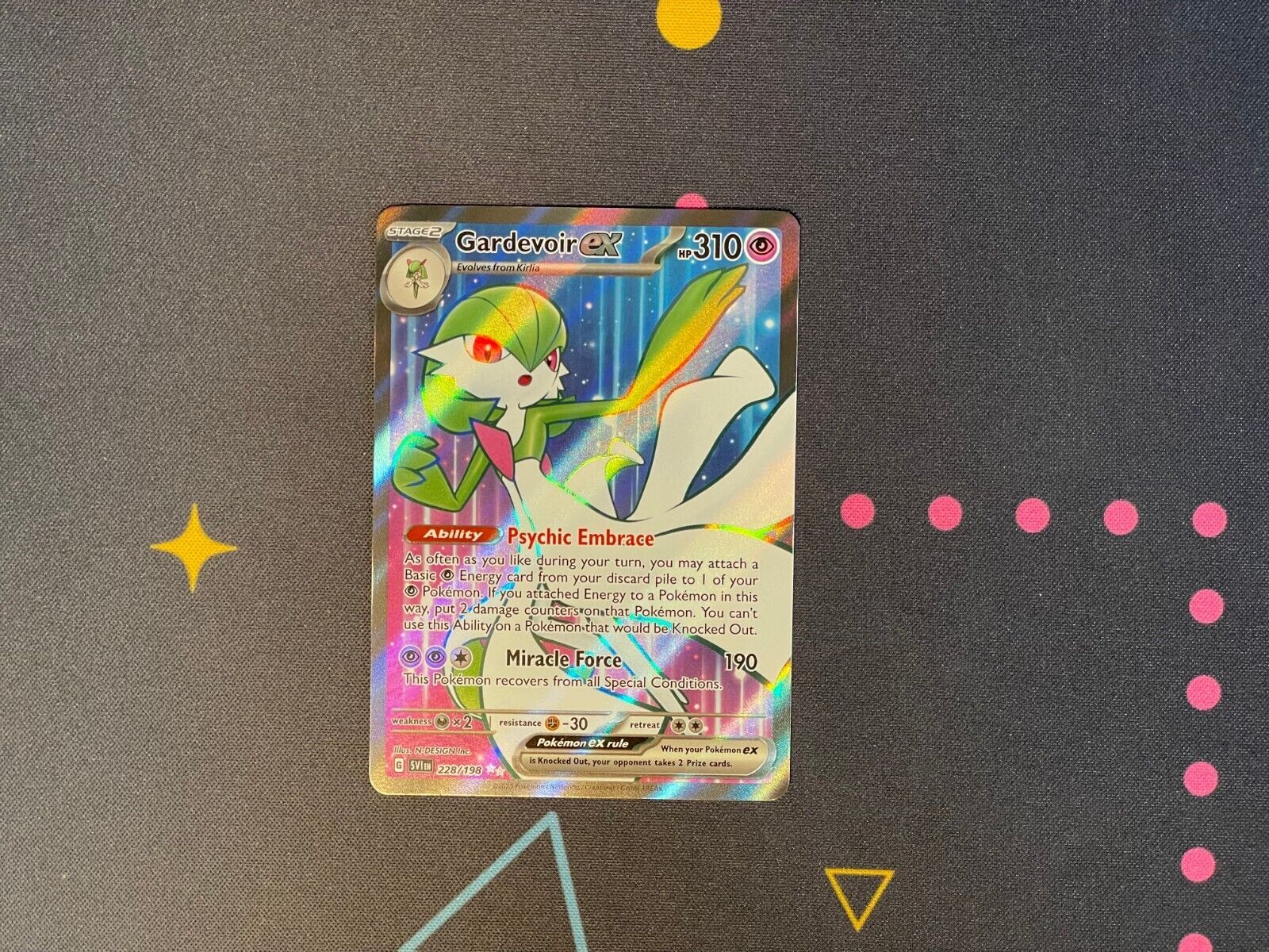 Carta Pokémon - Gardevoir ex 228/198 - Escarlate Violeta SV1 - Copag Escala  Miniaturas by Mão na Roda 4x4