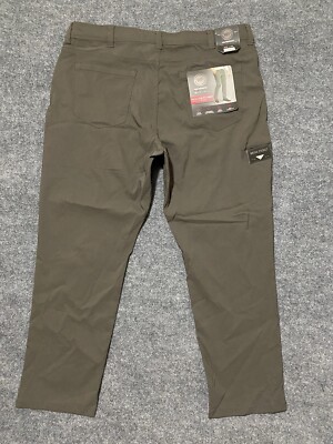 Weatherproof Men s Tech Pant NWT 40x30 Dark Olive Media Pocket NEW  Defect  SEE