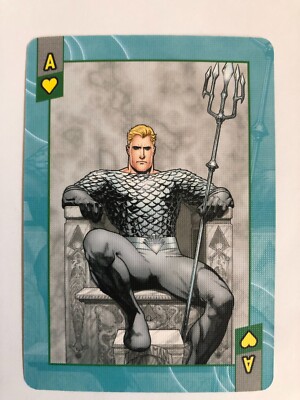 Aquaman Superhero DC Comics Super Hero Sea King Kingdom Poker Swap Playing Card