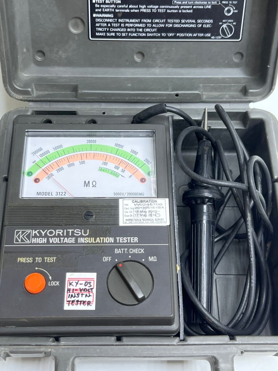 KYORITSU 3122 HIGH VOLTAGE INSULATION TESTER | eBay KYORITSU 3122 HIGH VOLTAGE INSULATION TESTER | eBay
