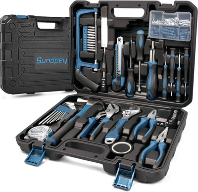 Home Tool Kit 148-Pcs Household Basic Portable Hand Repair Tool Set with Case