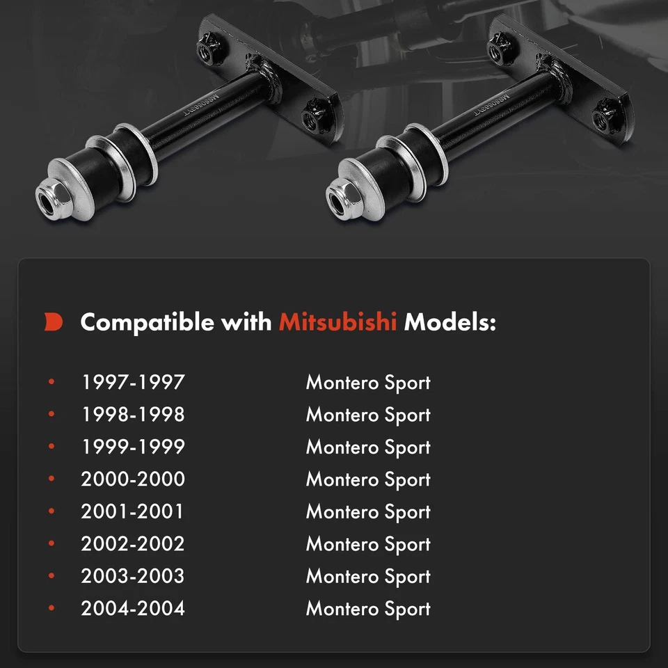 2x Kit de enlace de barra estabilizadora delantera para conductor y pasajero para Mitsubishi Montero Sport 97-04 Foto 2 de 4