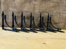 8 Bookshelf Brackets Corbels Wall Cast Iron Rustic Farmhouse 6 1/2" X 6 1/2"