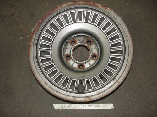 74 1974 Chevy Monte Carlo 15 x 7 JK STEEL WHEEL POVERTY TURBINE RIM #0004 - 第 1/12 張圖片