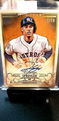 2016 GEORGE SPRINGER TOPPS FIVE AUTOGRAPH #38//50 PRISTINE