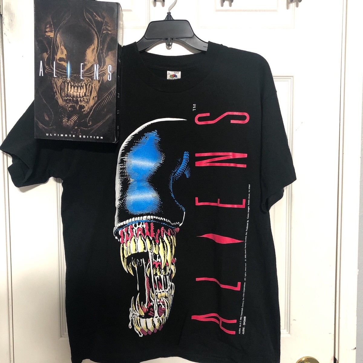 90s ALIENS COMIC tシャツ XL VTG 1994 Aliens T-shirt Comic Movie XL FOTL Single Stitch AS