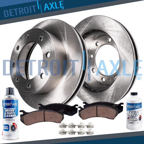 Rear Brake Rotors + Brakes Pads Ford F250 F350 Super Duty Rotor & Pad eBay
