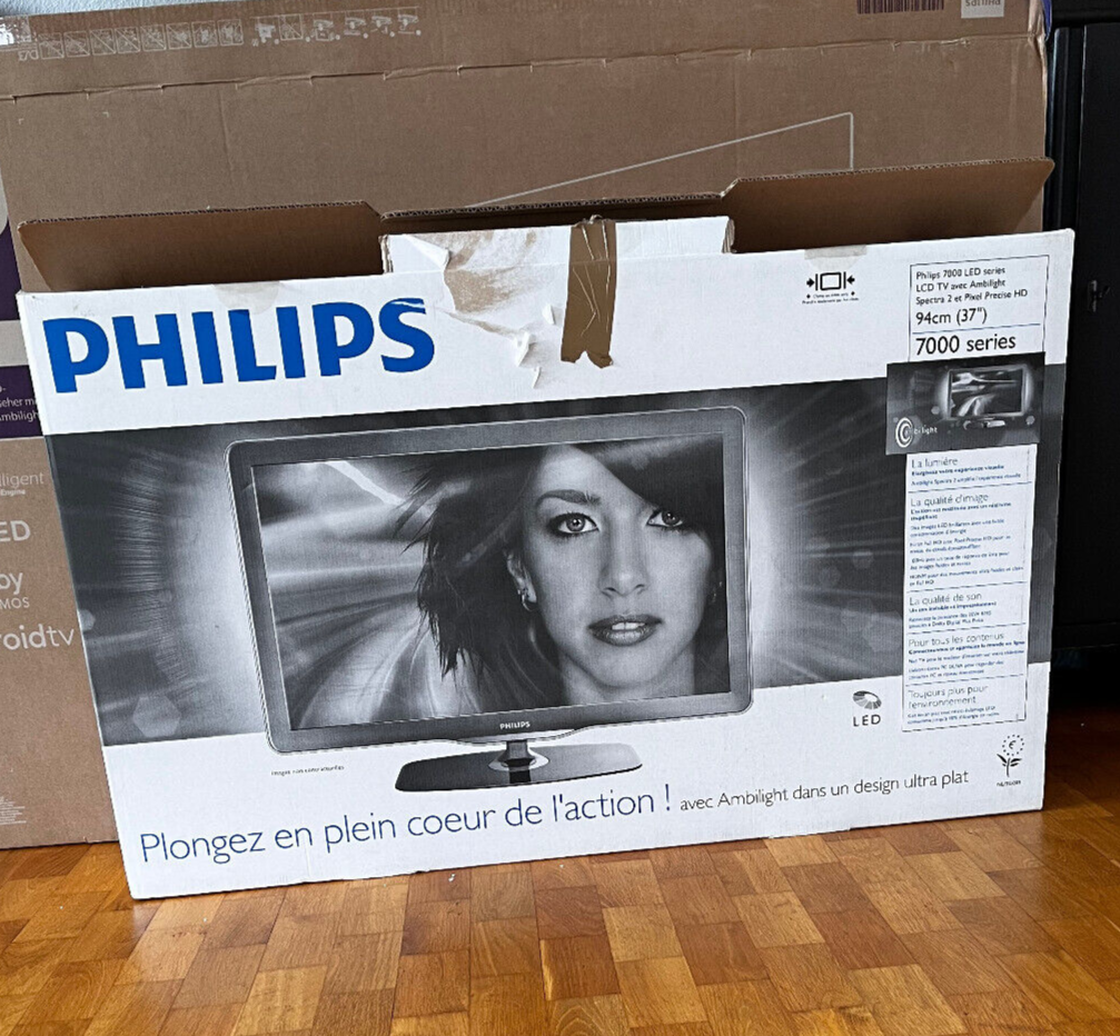 Philips TV Ambilight Flachbildfernseher 7000 LED Series LCD TV 37" PFL7605H/12 eBay