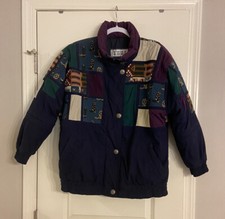 Izzi Vintage Western Cowboy Patchwork Bomber Jacket Size M/l 80s- 90s