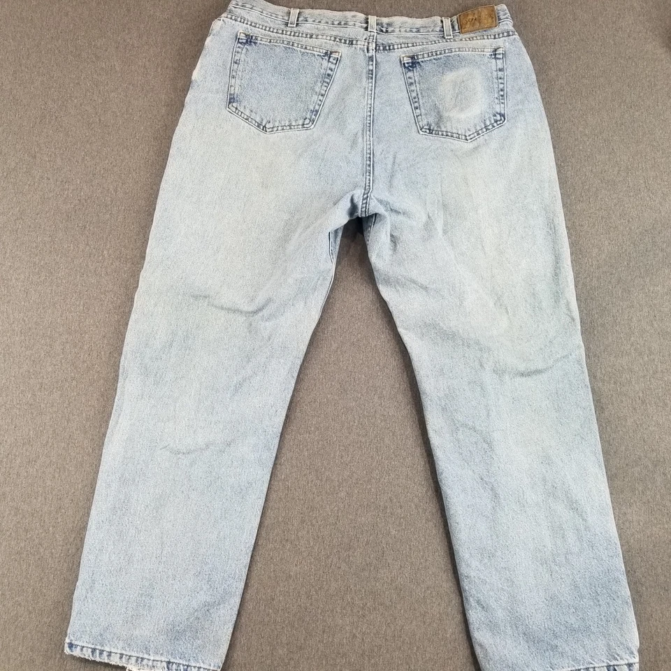 St Johns Bay Jeans Sz 42X32 Blue Easy Fit Vintage Cotton Comfortable Retro Work - Image 4 of 4